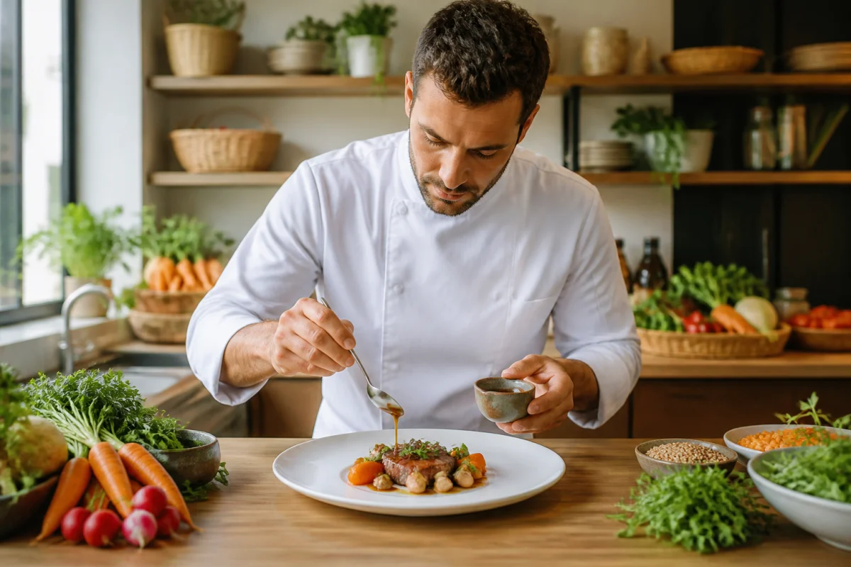 La cuisine bistronomique aux produits frais et locaux