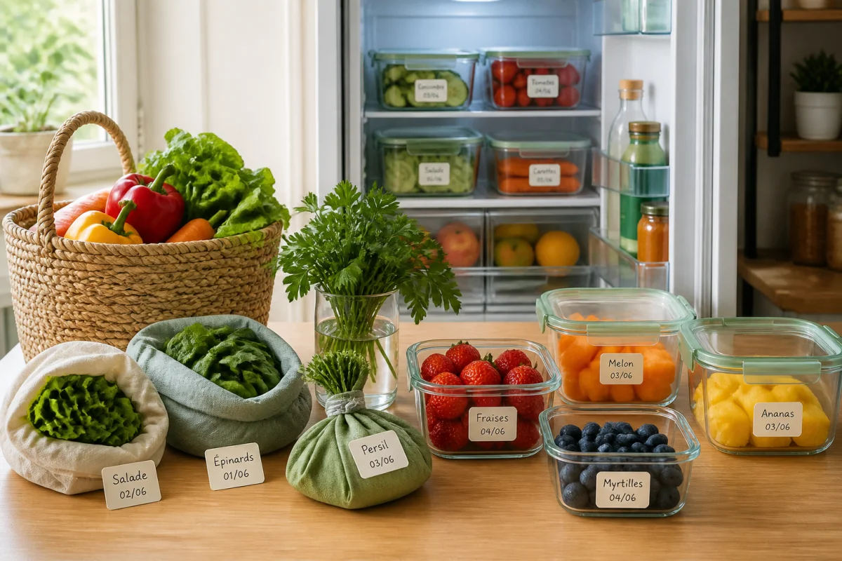 La conservation des fruits et légumes au quotidien