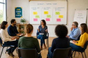 Le théâtre forum en entreprise pour faire participer un groupe