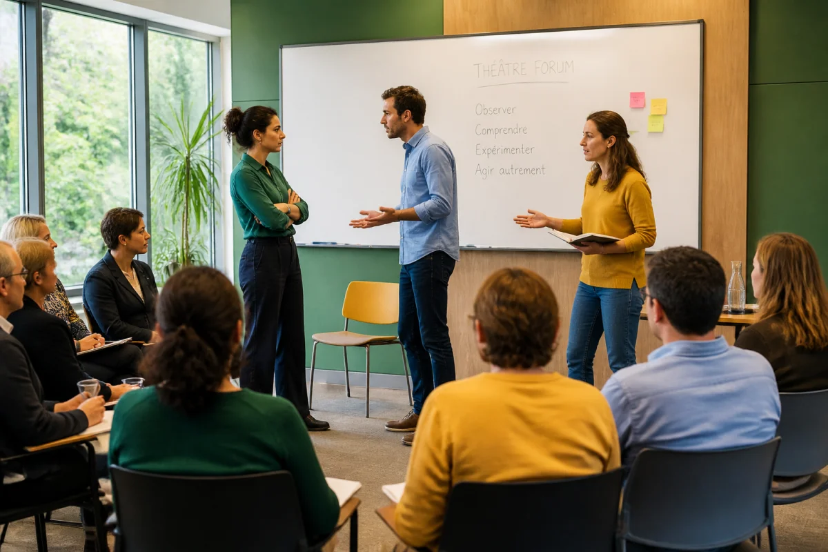 Le théâtre forum en entreprise pour faire participer un groupe